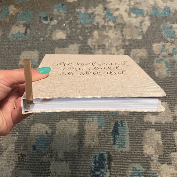 📔 'She Believed She Could So She Did' Fabric Journal 📔 - Picture 3 of 5